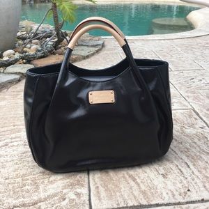 Black shiny Kate Spade purse